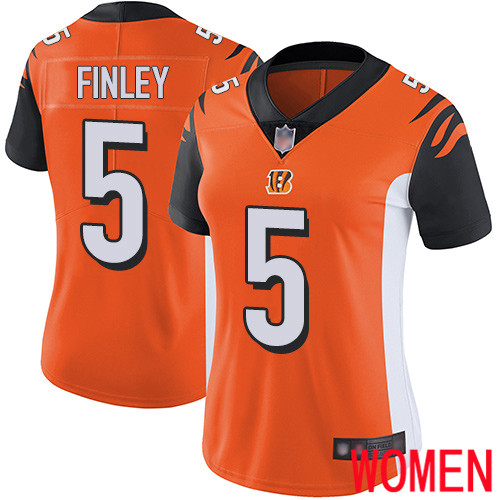 Cincinnati Bengals Limited Orange Women Ryan Finley Alternate Jersey NFL Footballl 5 Vapor Untouchable